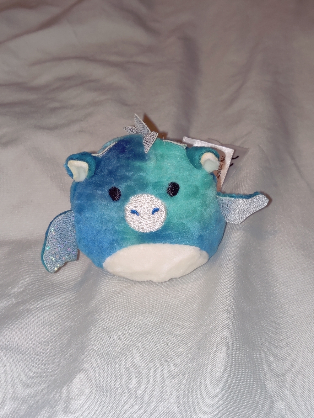 Squishmallows Blue Green Winged Narwhal Plush